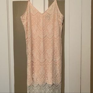 Lace Overlay Dress